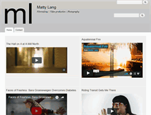Tablet Screenshot of mattylang.com
